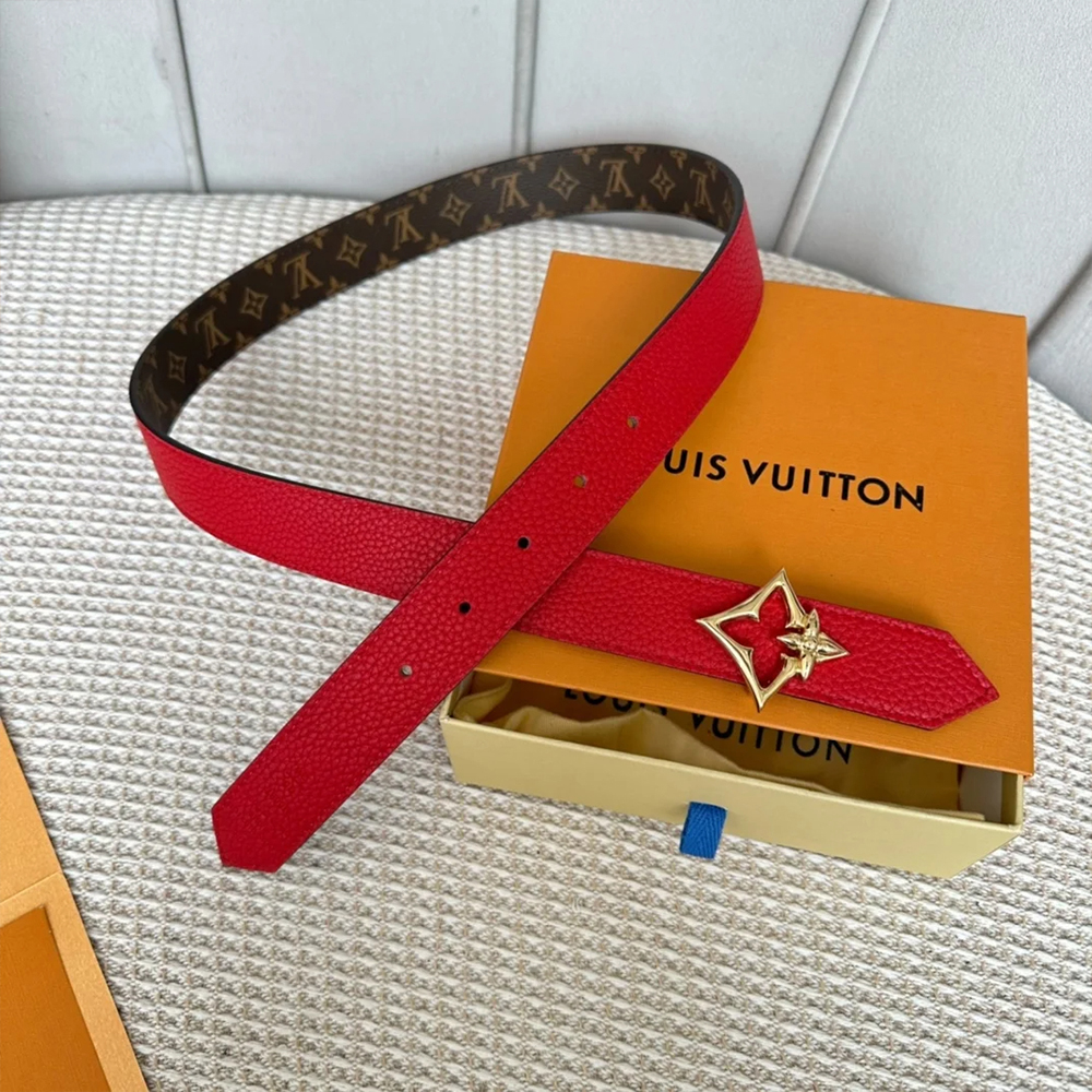 Louis Vuitton LV Leather Belts (Replica)