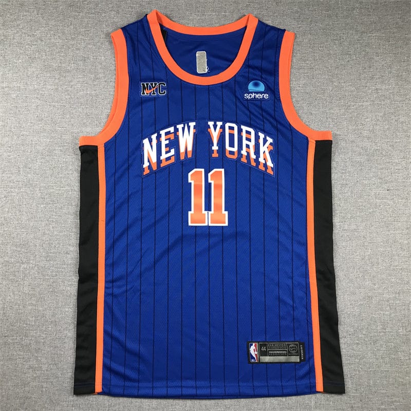 Men's Jersey 2024 Season Knicks #11 Blue City Edition BRUNSON
