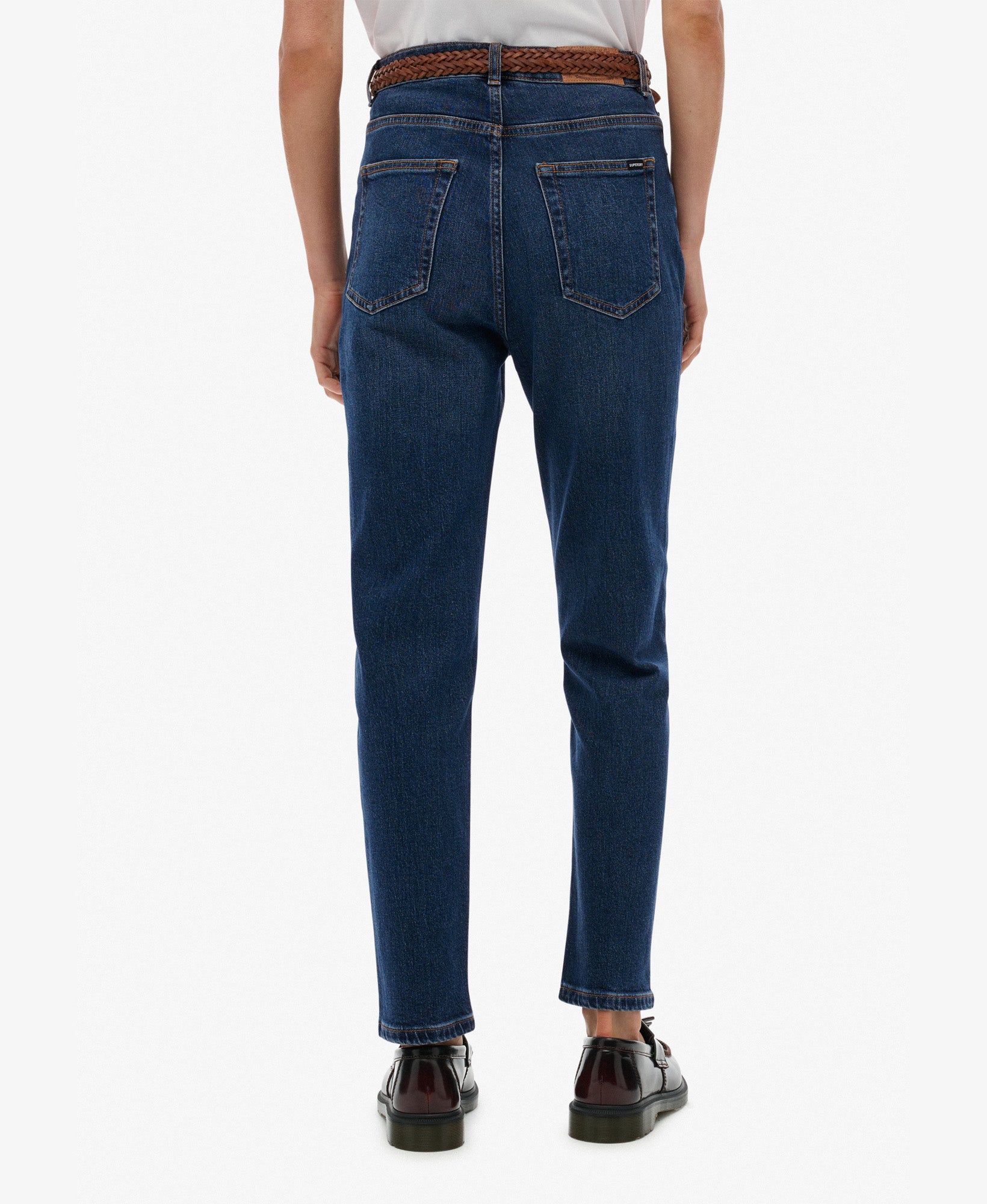 High Rise Mom Jean | Deep Indigo Denim 30