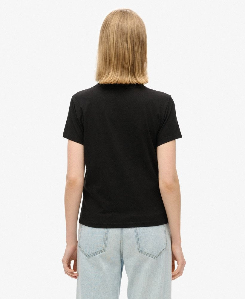 Core Logo City Fitted Tee | Black