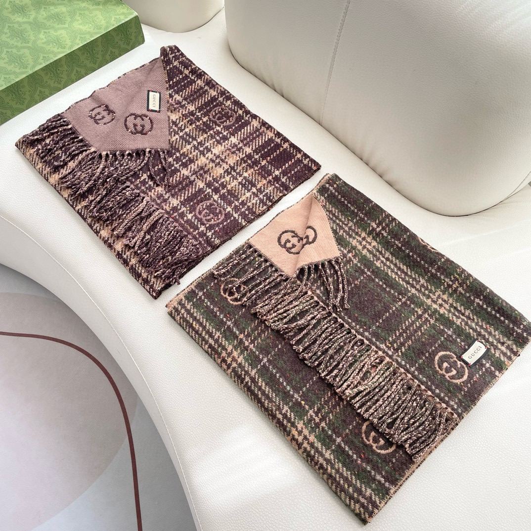 TOP GUCCI Cashmere Scarf  35×195cm - 2 Colors