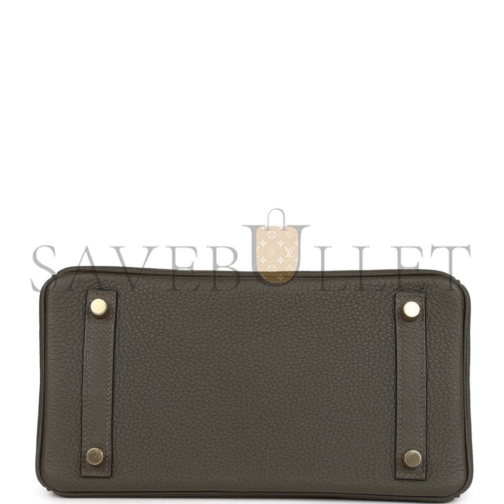 HERMES MASTER BIRKIN 25 VERT DE GRIS TOGO GOLD HARDWARE HANDMADE (25cm)