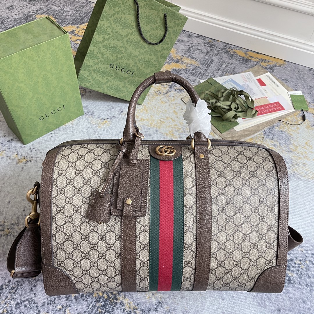 TOP GUCCI Leather Duffle Bags 44X28.5X24.5CM - 4 Colors