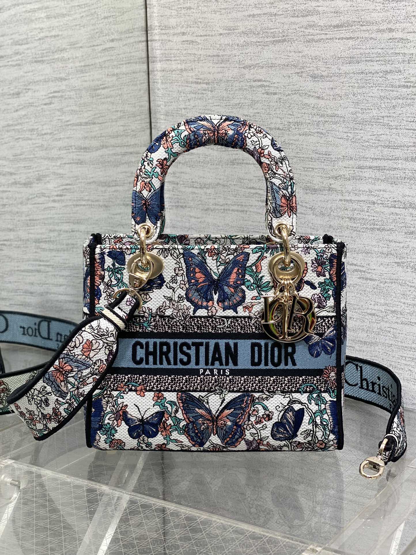 TOP Christian Dior Pattern Embroidery Bag 24x20x11cm - 2 Color