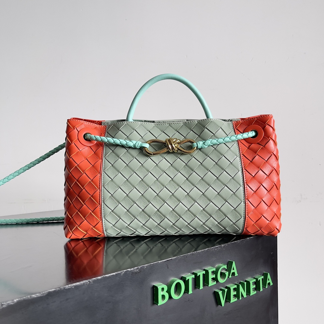 TOP Bottega Veneta BV Andiamo Bag 29x10x18cm - East-west Color Matching