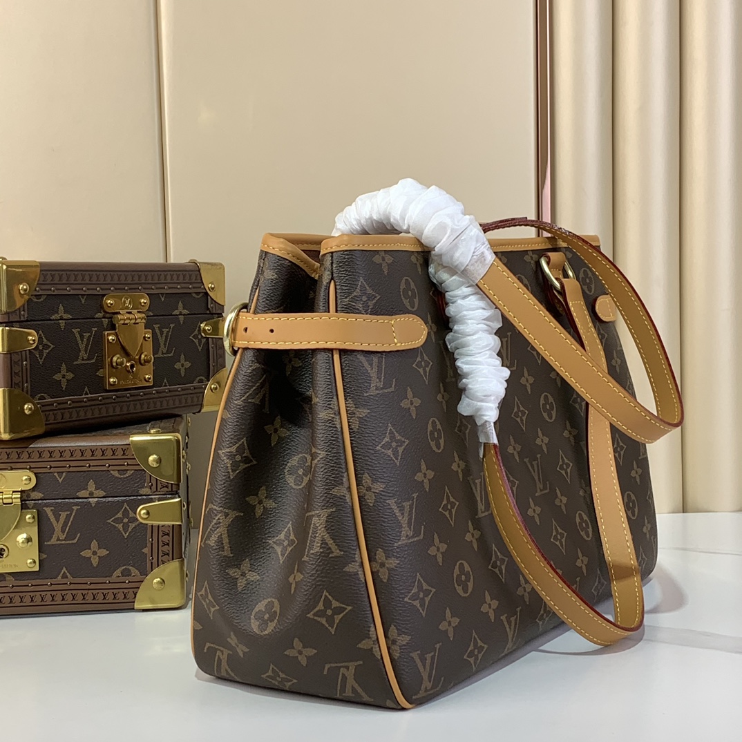 TOP Louis Vuitton LV Monogram Batignolles Horizontal Tote Bag 38 x 26 x 13cm - Brown