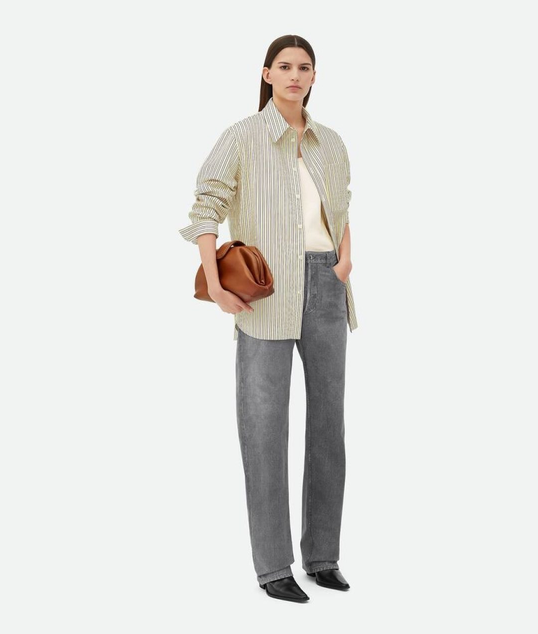 TOP Bottega Veneta BV Lauren 1980 Clutch Bag 31.5*16.5*11cm - Brown