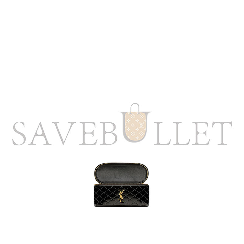 YSL GABY VANITY BAG IN PATENT LEATHER 7667310UFU71000 (18*11*6.5cm)