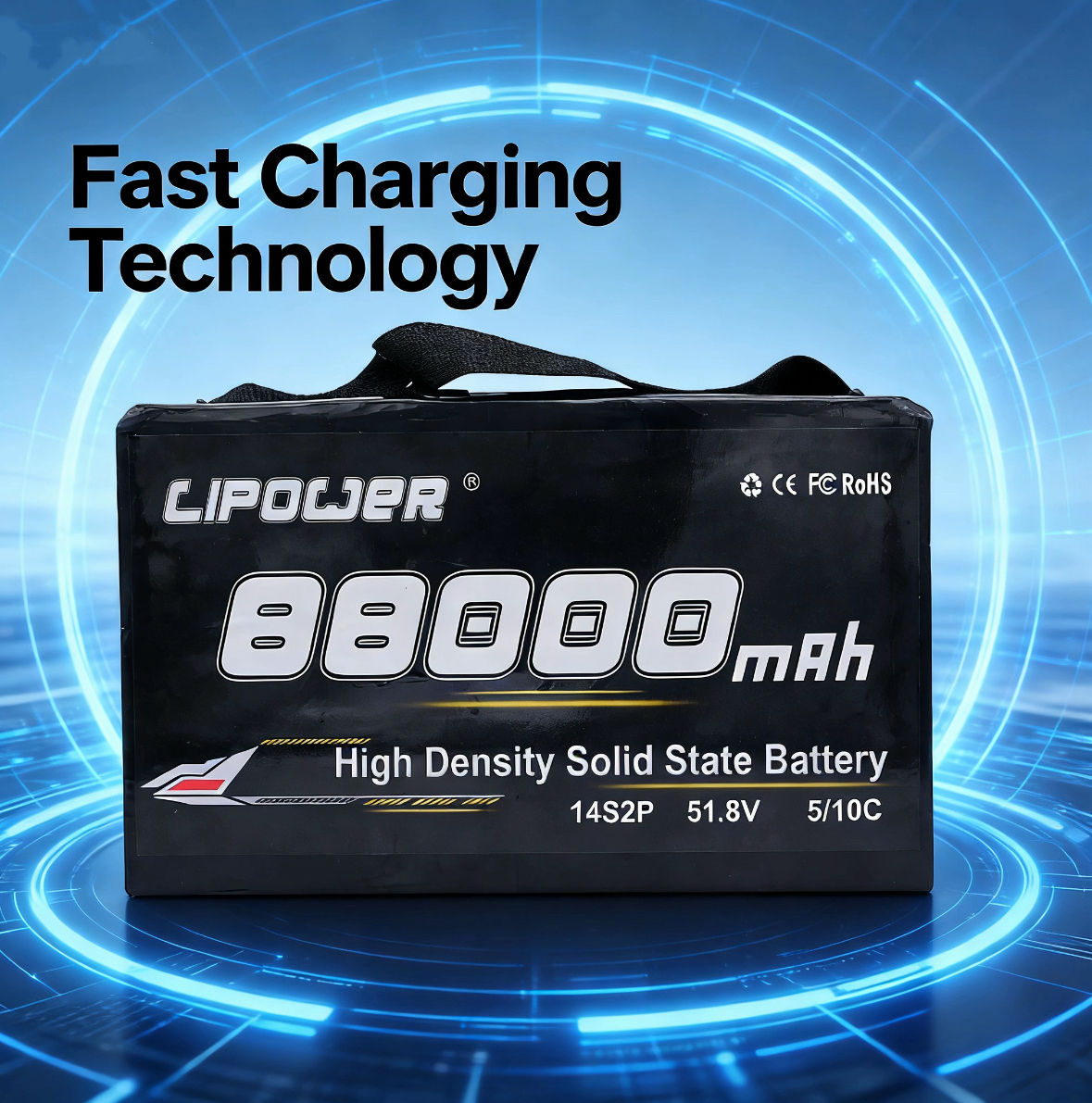 semi-solid drone battery pack 5C 22.2V 35000~88000mAh with XT60/XT90 plug - lipowbattery