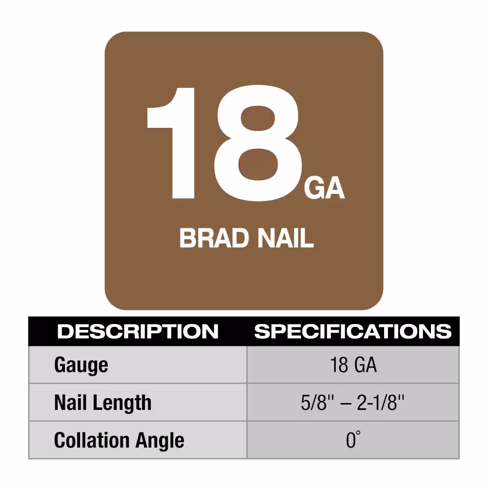 M18 FUEL 18-Volt Brushless Cordless Gen II 18-Gauge Brad Nailer (Tool-Only) with Clear Anti Scratch Safety Glasses