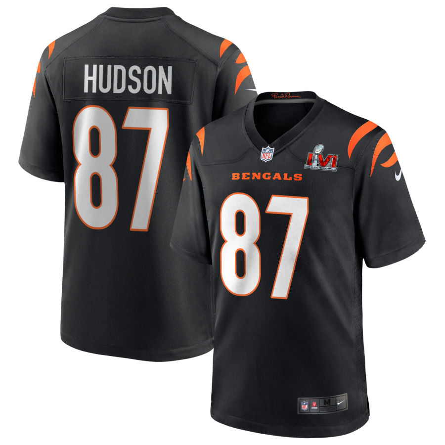 Tanner Hudson Cincinnati Bengals  Super Bowl LVI Game Jersey - Black