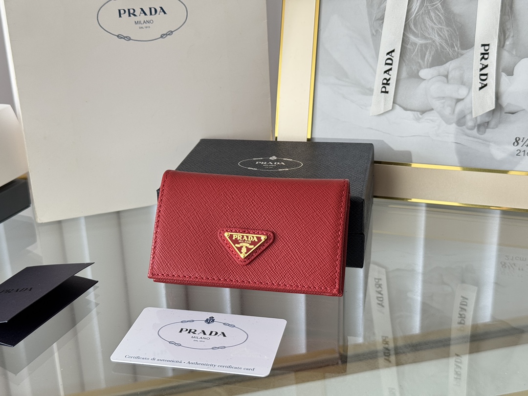 TOP PRADA Card Holder 6.5×2.5×11cm - 10 Colors