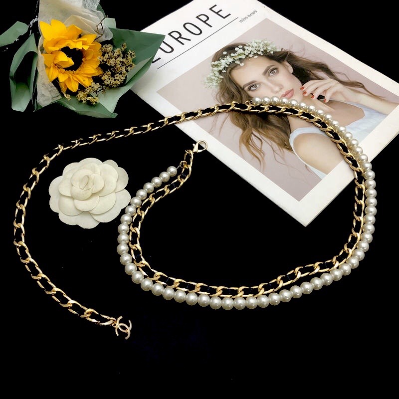 TOP CHANEL Pearl Waist Chain - 2 Colour