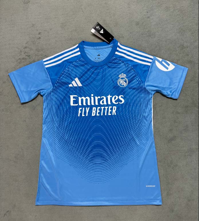 2025/2026 Real Madrid Training Wear Blue Football Shirt 1:1 Thai Quality