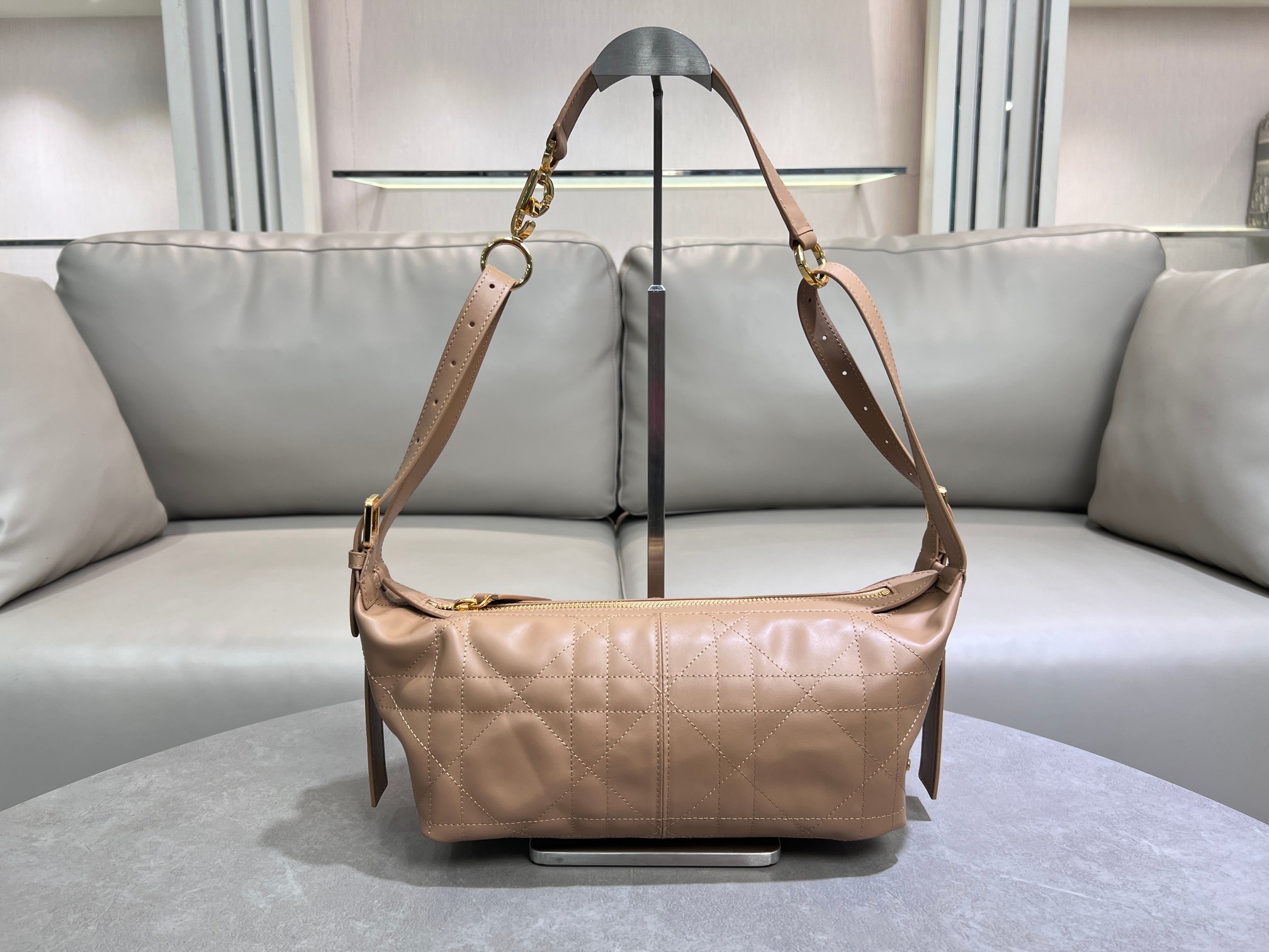 TOP Christian Dior D-Journey Handbag 25.5×14.5×14cm -Brown