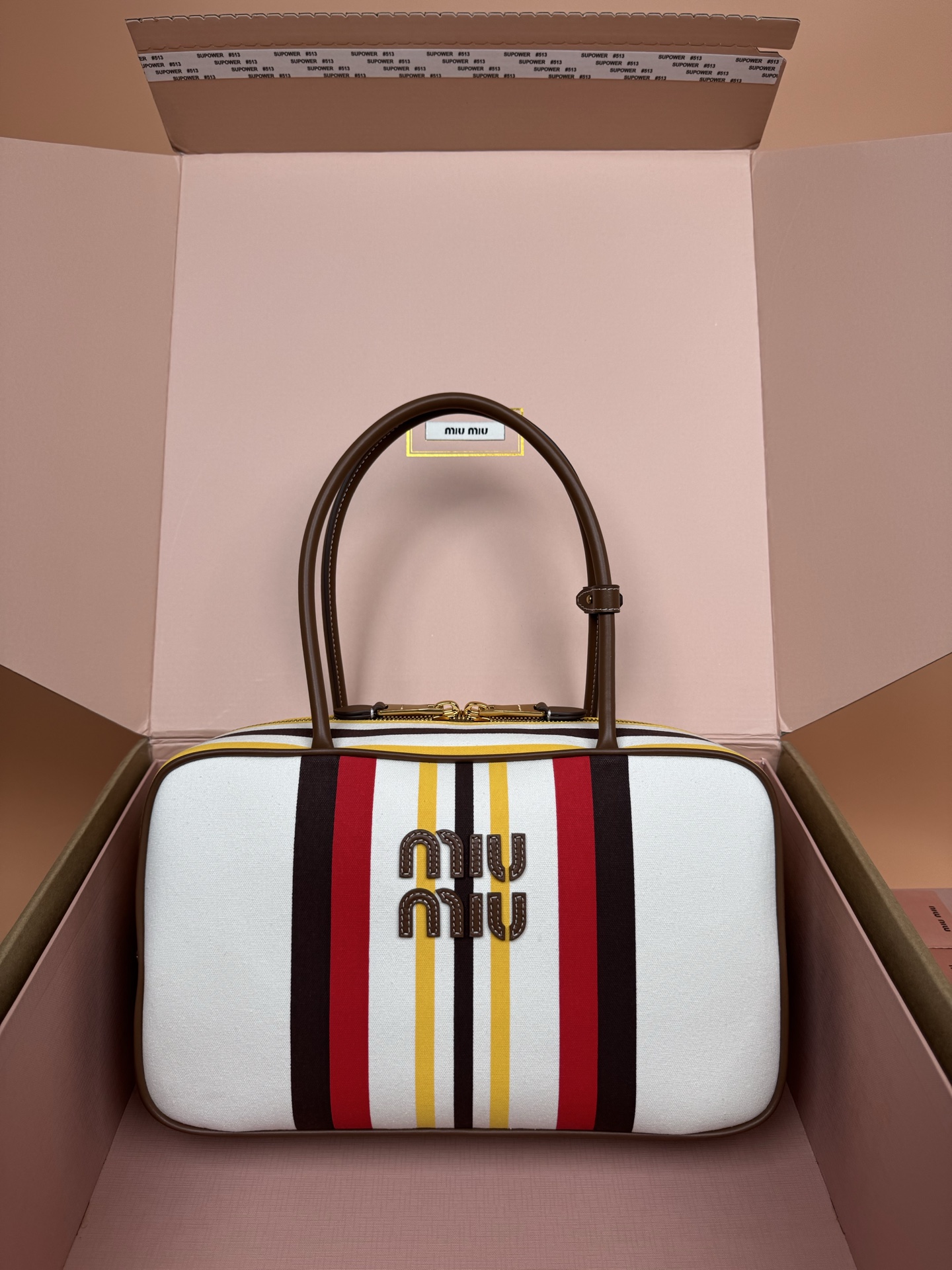TOP Miu Miu Beau Leather Handbag 34 x 23 x 10cm - 2 Color