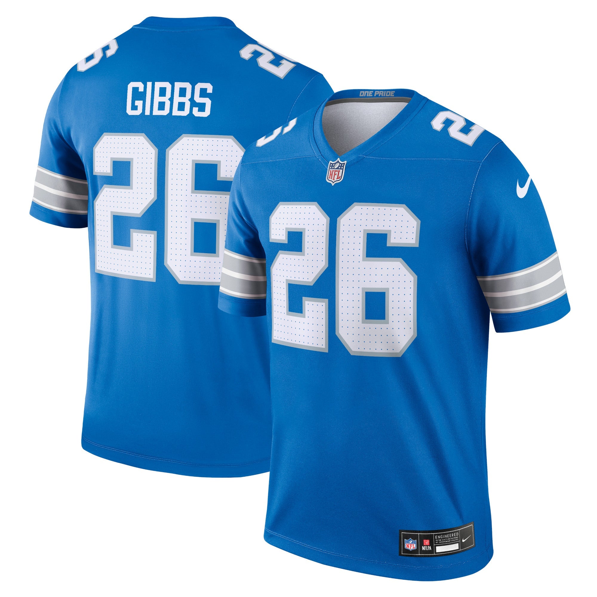 Jahmyr Gibbs Detroit Lions  Team Legend Player Performance Top - Blue
