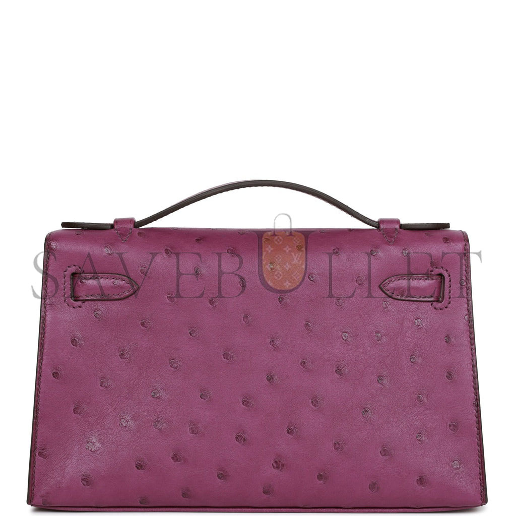 HERMES MASTER KELLY POCHETTE PERMABRASS HARDWARE (22*14*7cm)