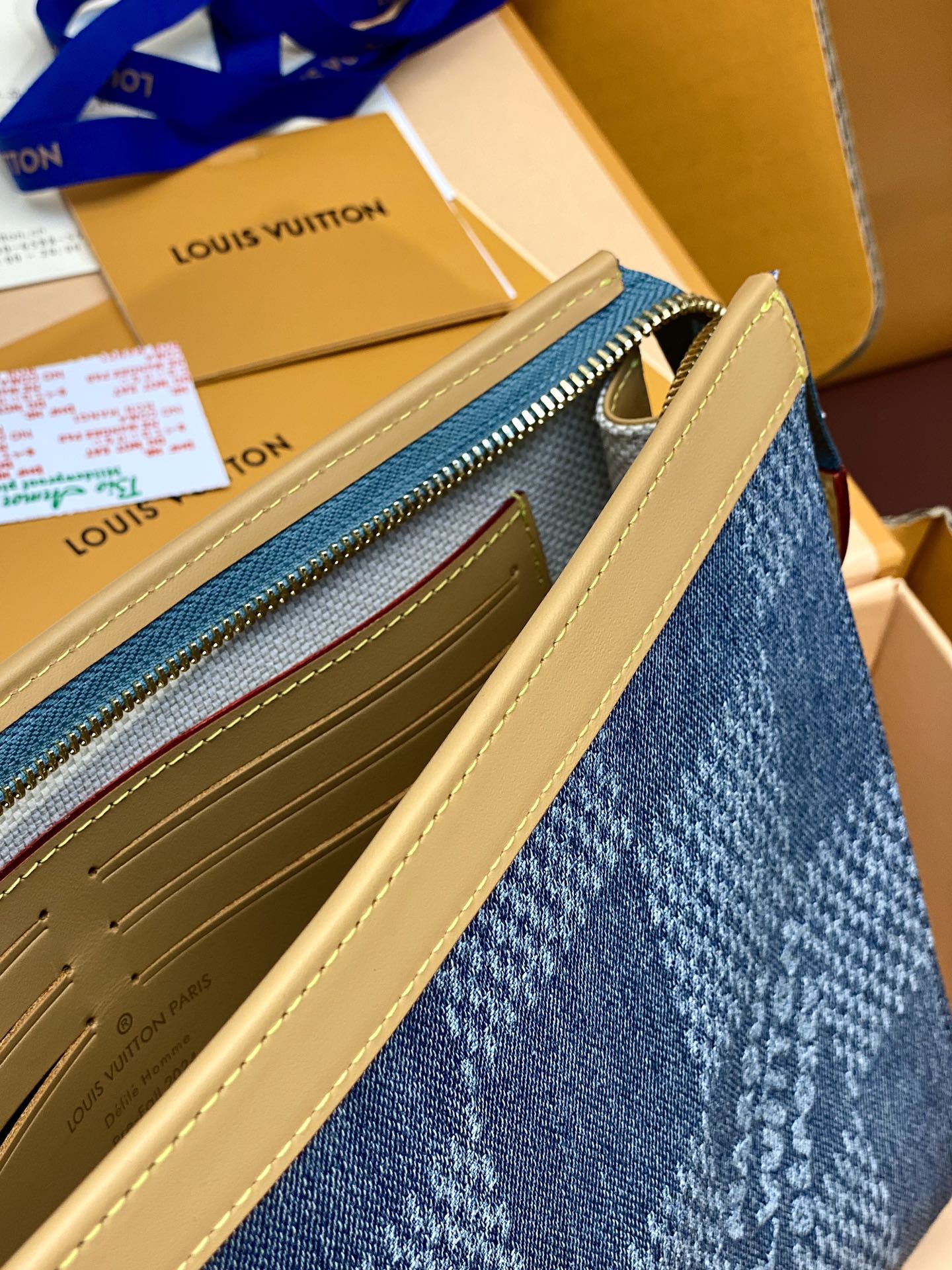 TOP Louis Vuitton LV LV Pochette To-Go Clutch Bag 27×21×6cm - Blue