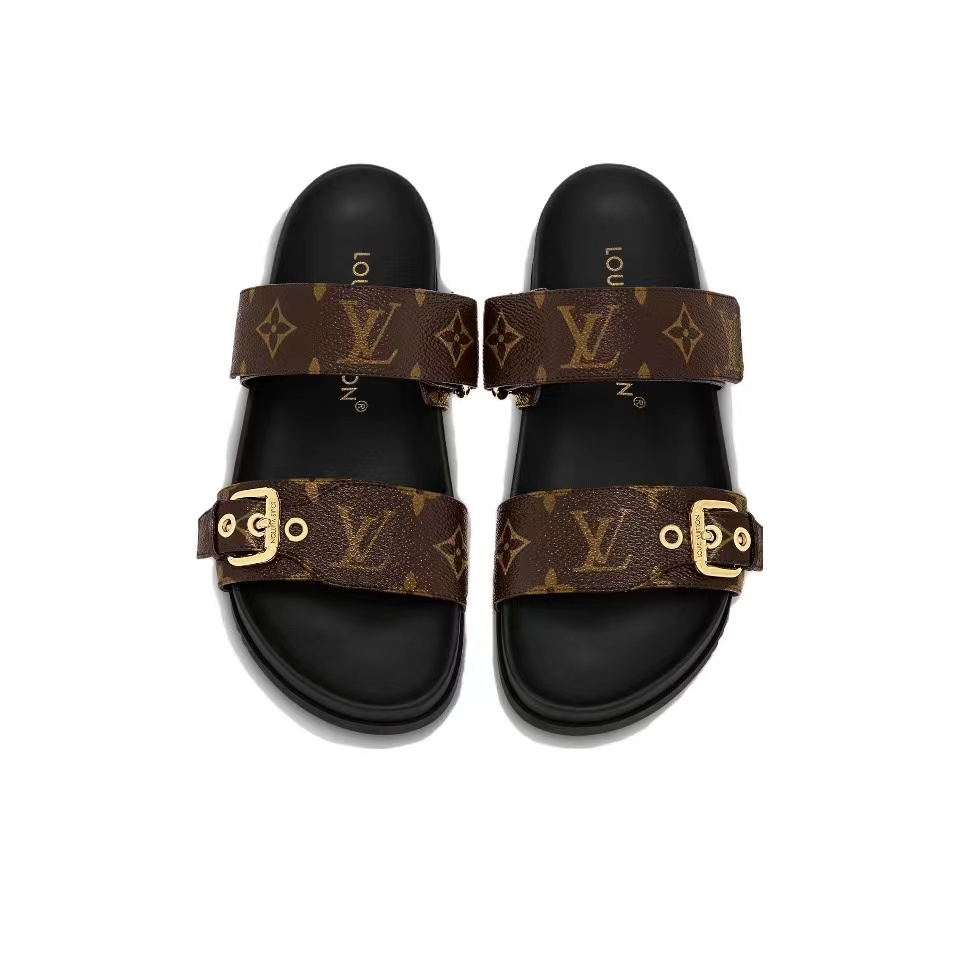 Louis Vuitton LV Bom Dia Fashion Flat Flip-flops Slide Sandal (Replica)