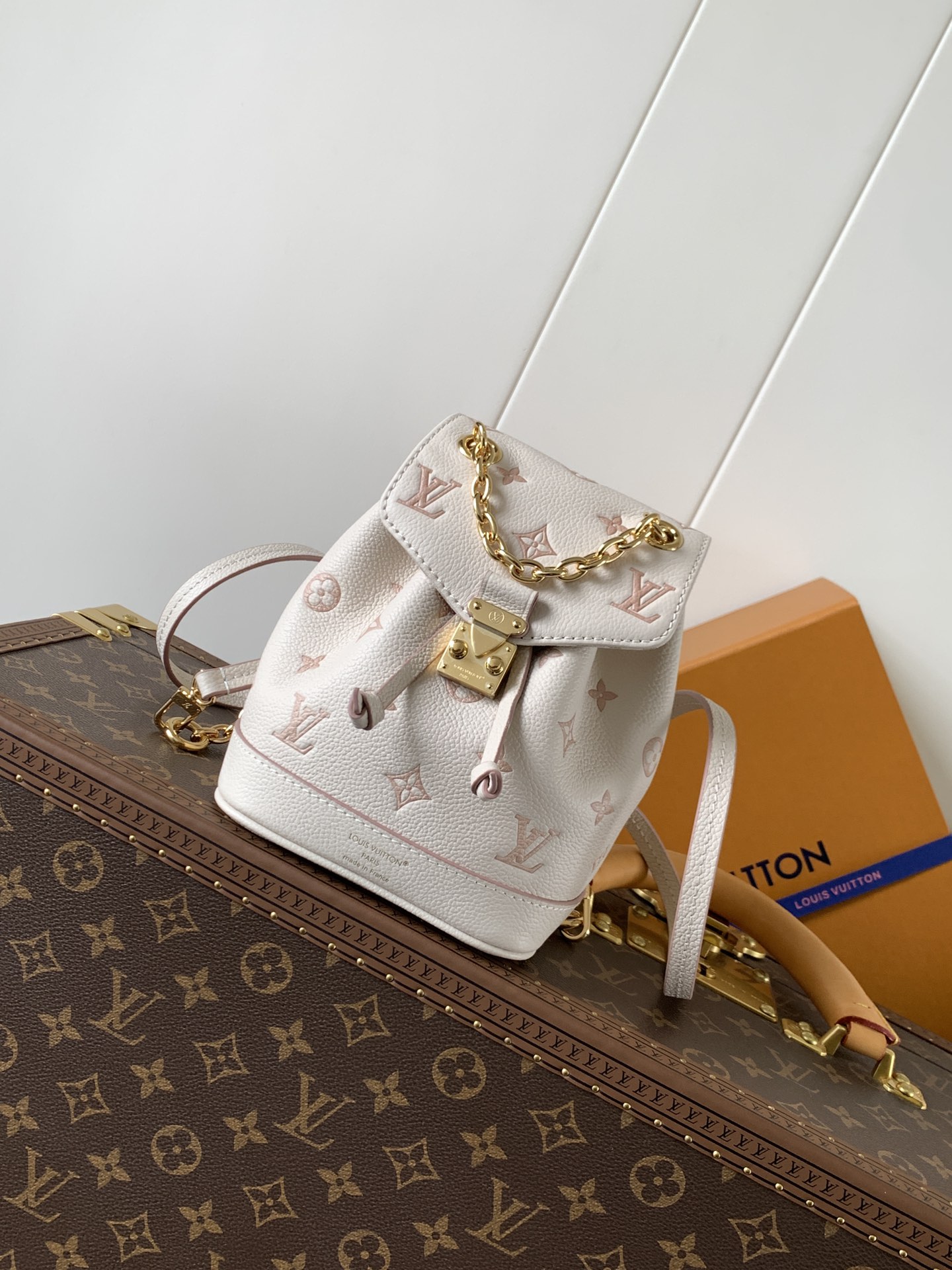 TOP Louis Vuitton LV Nano Noe Backpack 15*10*19cm - White