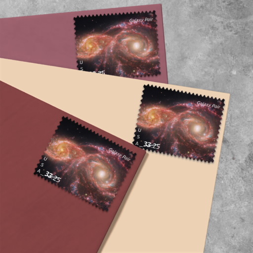 Galaxy Pair Stamp