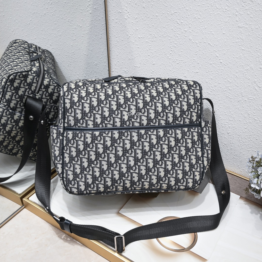 TOP Christian Dior Baby Changing Bag 38x28x16cm with Oblique Print - 2 Color