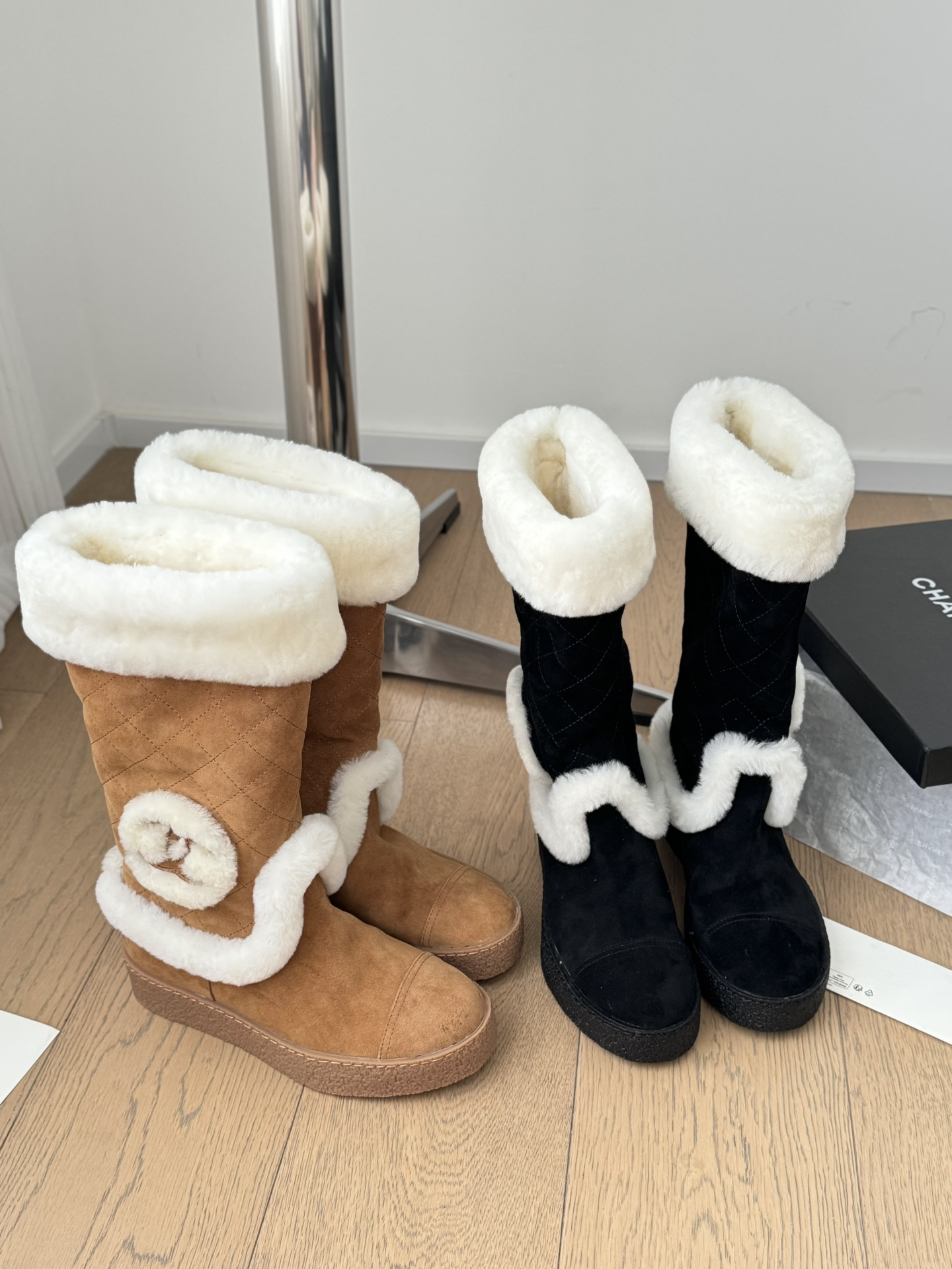 TOP CHANEL Wool Boots - 2 Color