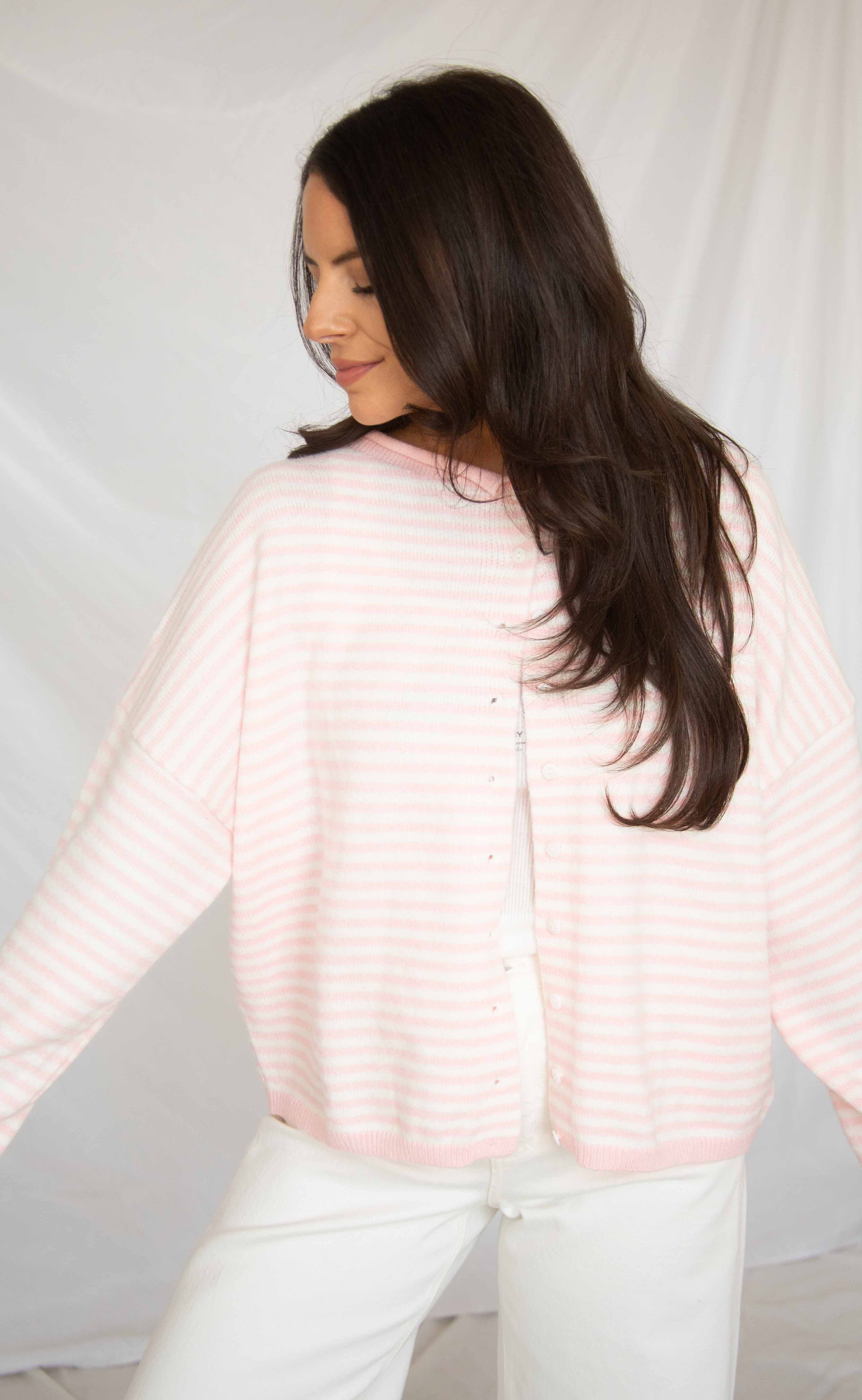 not over you cardigan - pink