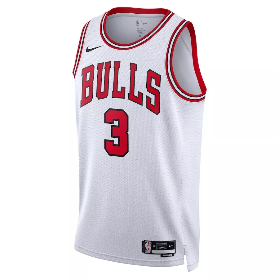 Chicago Bulls Josh Giddey #3 White Swingman Jersey Association