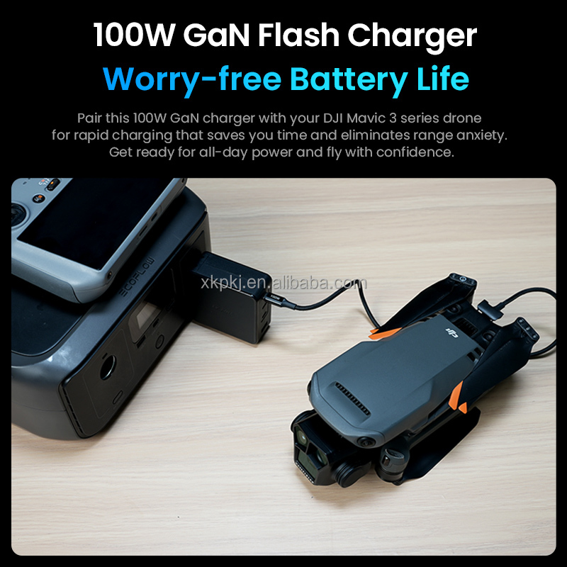 LKTOP 100W Charging Hub GaN Charger Compatible with DJI Agras Drone