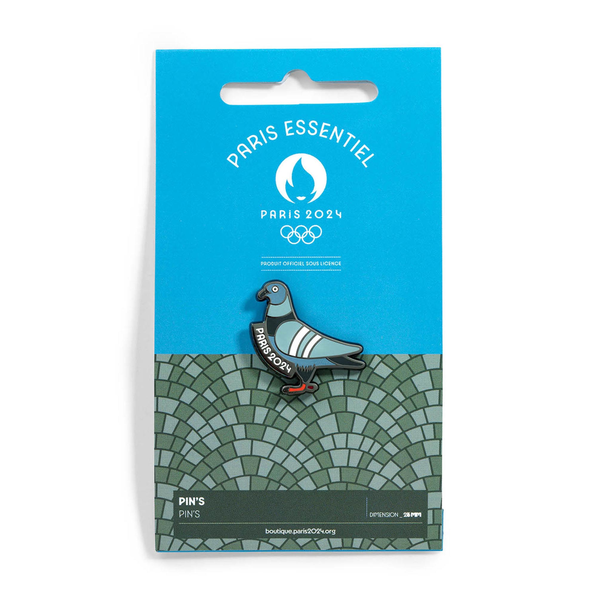 Paris 2024 Olympics City Pigeon Pin Badge