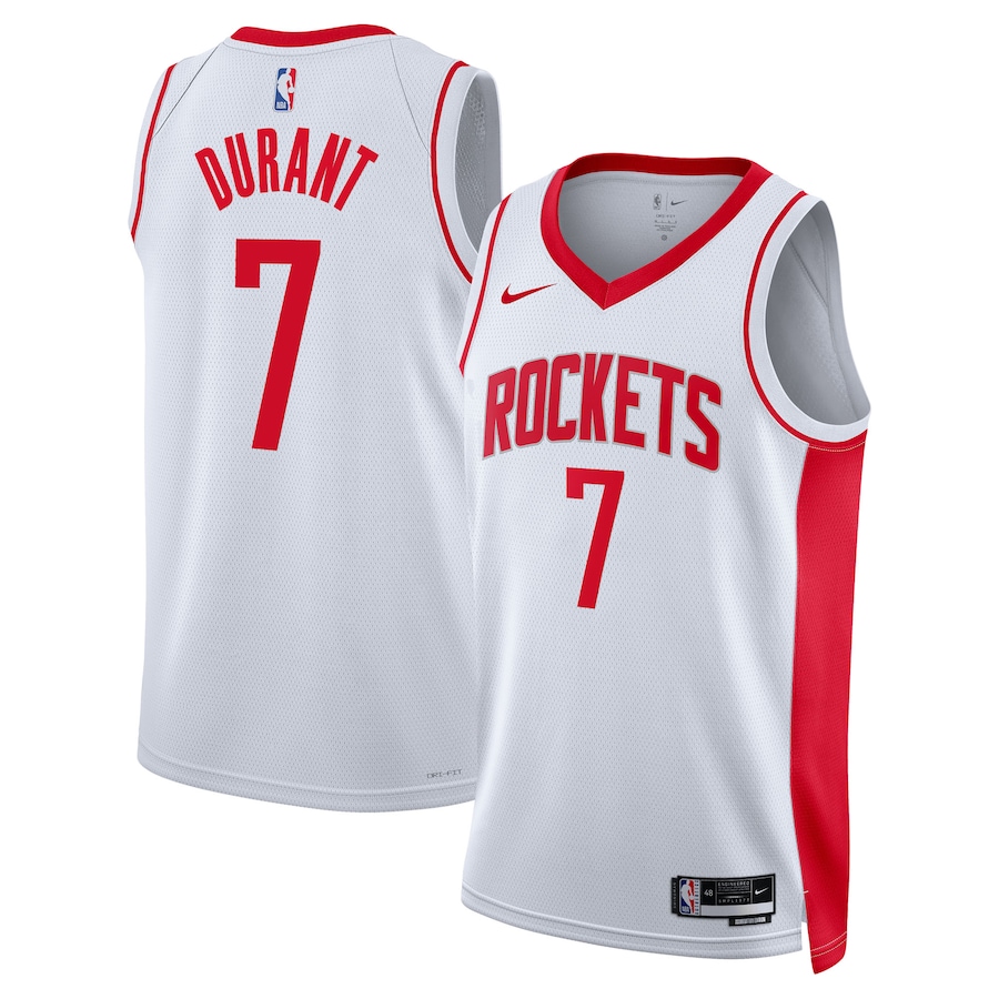 Houston Rockets Kevin Durant White Jersey
