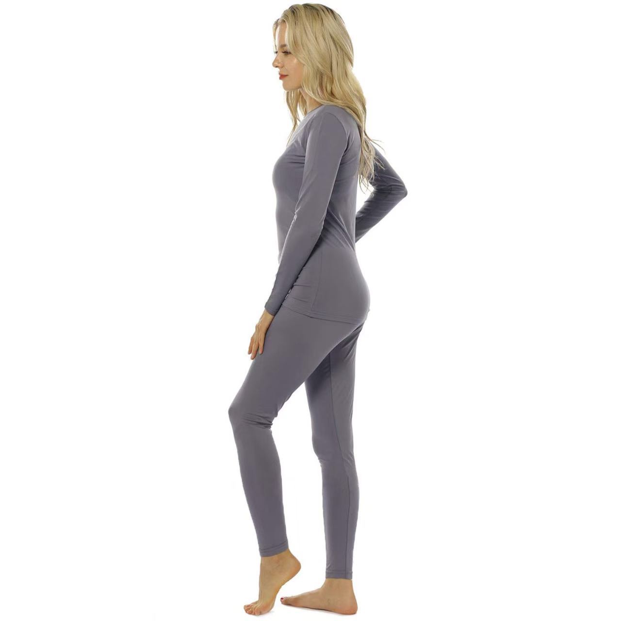 Thermal Underwear Shirt and Leggings Set for Women - Heavyweight Fleece Lined - Winter Clothes Base Layer