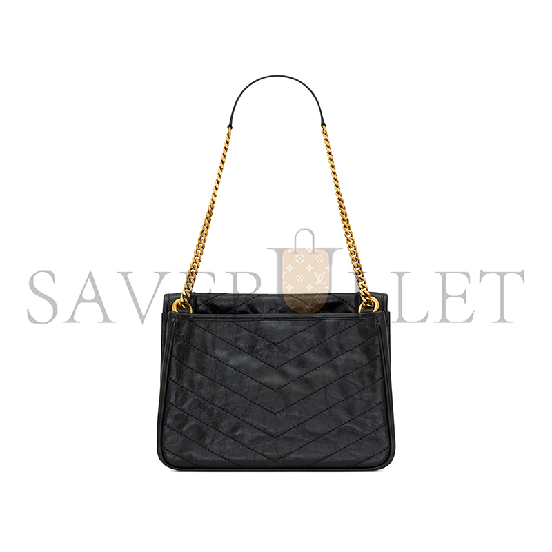 YSL NIKI TRIPOUCH IN VINTAGE LEATHER 8129430EN071000 (28*20.5*13.5cm)