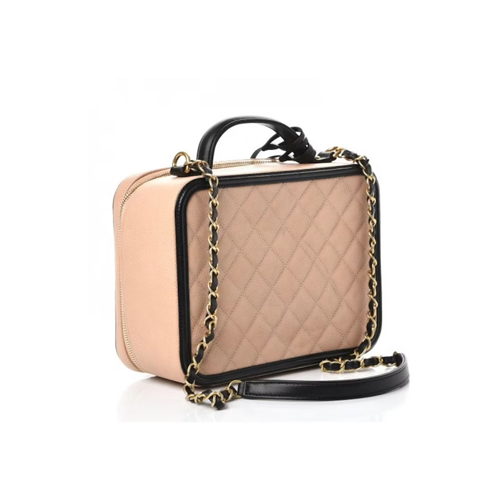 Chanel Vanity Case Quilted Caviar (Replica)