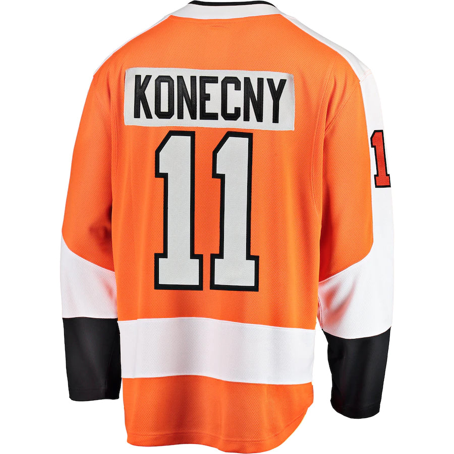 Travis Konecny Philadelphia Flyers NHL Fanatics Breakaway Home Jersey
