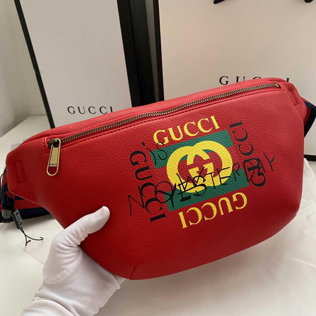 Gucci Leather Waist Bag(Replica)