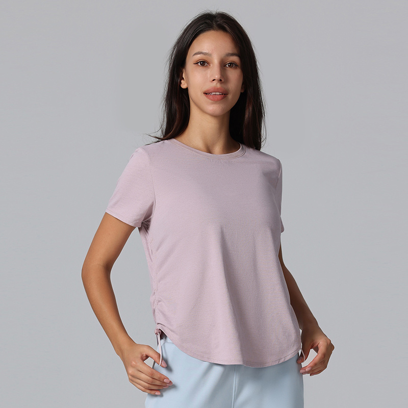 Soft Workout Tops for Women Short Sleeve UV Protection Shirt