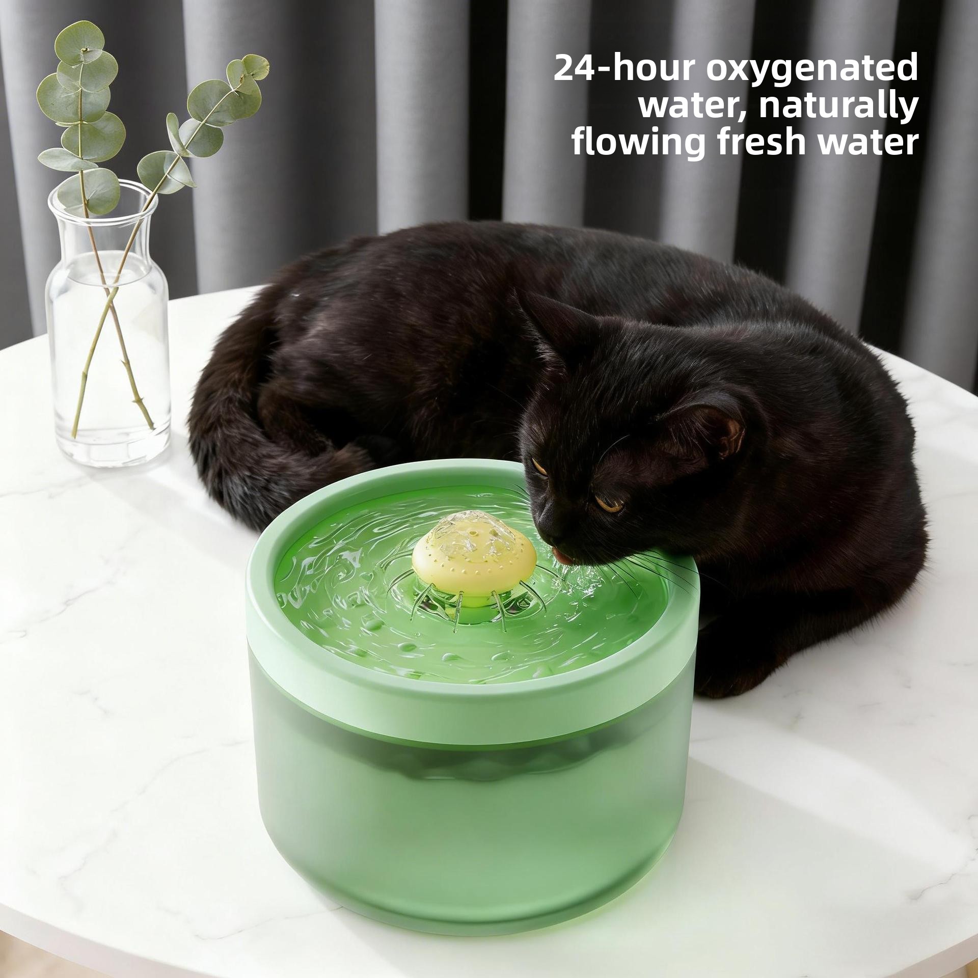 Pet water fountain, automatic filtration, circulating water, quiet and smart design, suitable for dogs and cats - PawPro UK