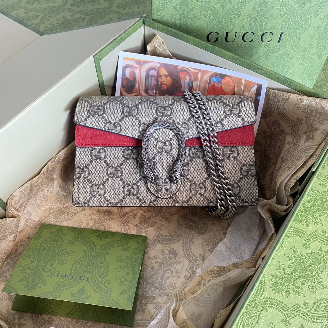 TOP GUCCI Dionysus Series Shoulder Bag 16.5x10x4cm/25×14×8cm/28×17×9cm-2 Colors