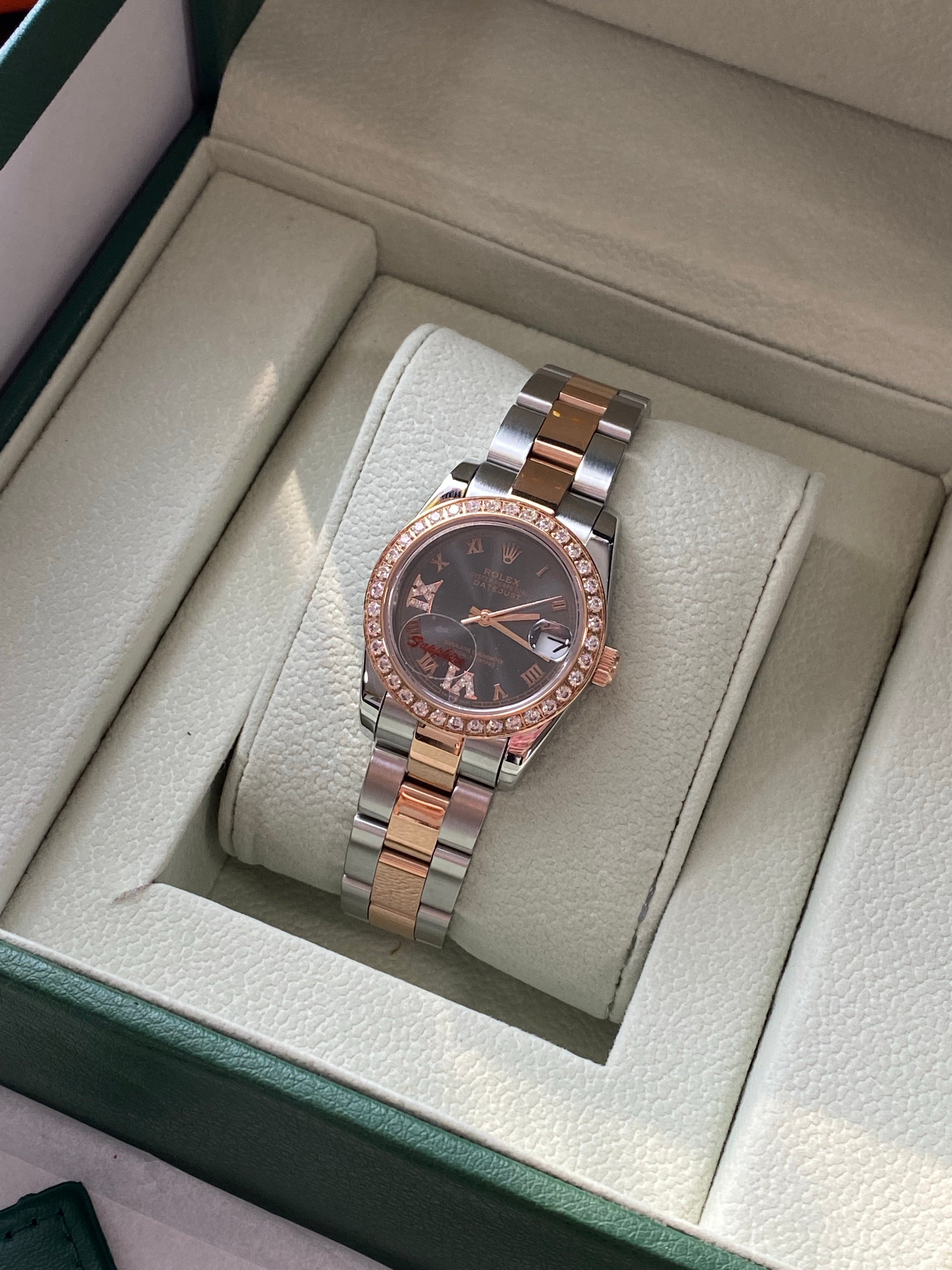 TOP ROLEX Roman With Stones - 34mm