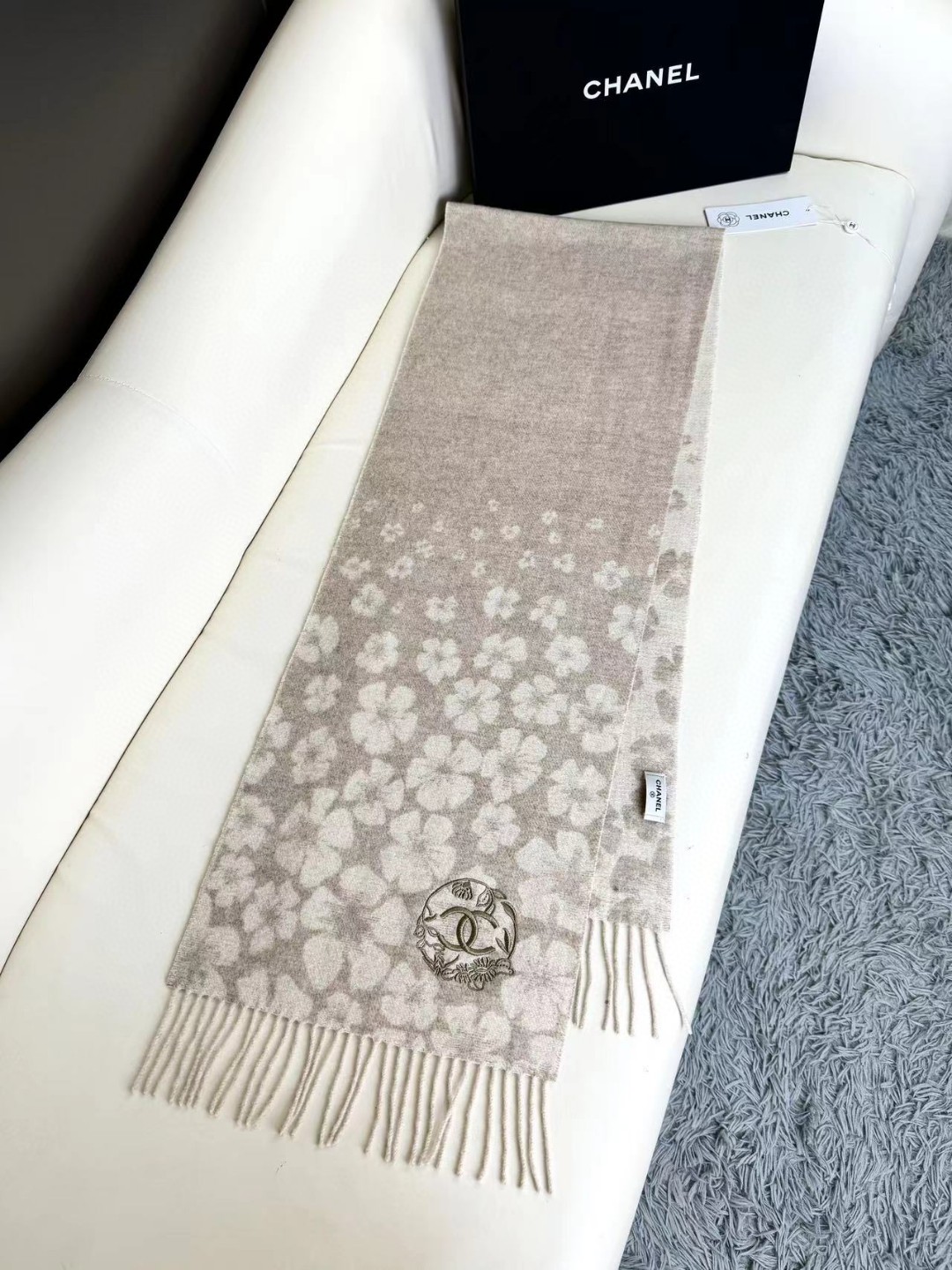 TOP CHANEL Cashmere Scarf 30×180 cm - 3 Colors