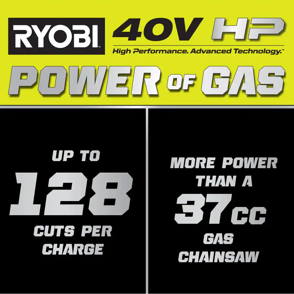 40V HP Brushless 14 in. Battery Chainsaw with 4.0 Ah Battery and Charger