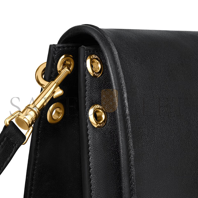 CELINE SOFT TRIOMPHE BESACE IN SUPPLE SHINY LAMBSKIN 123632T88.38NO (34*25*13cm)