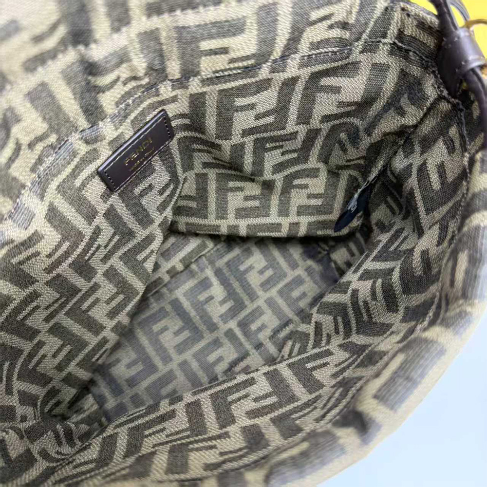 Fendi Backpack Brown FF jacquard fabric backpack (7A regular version)