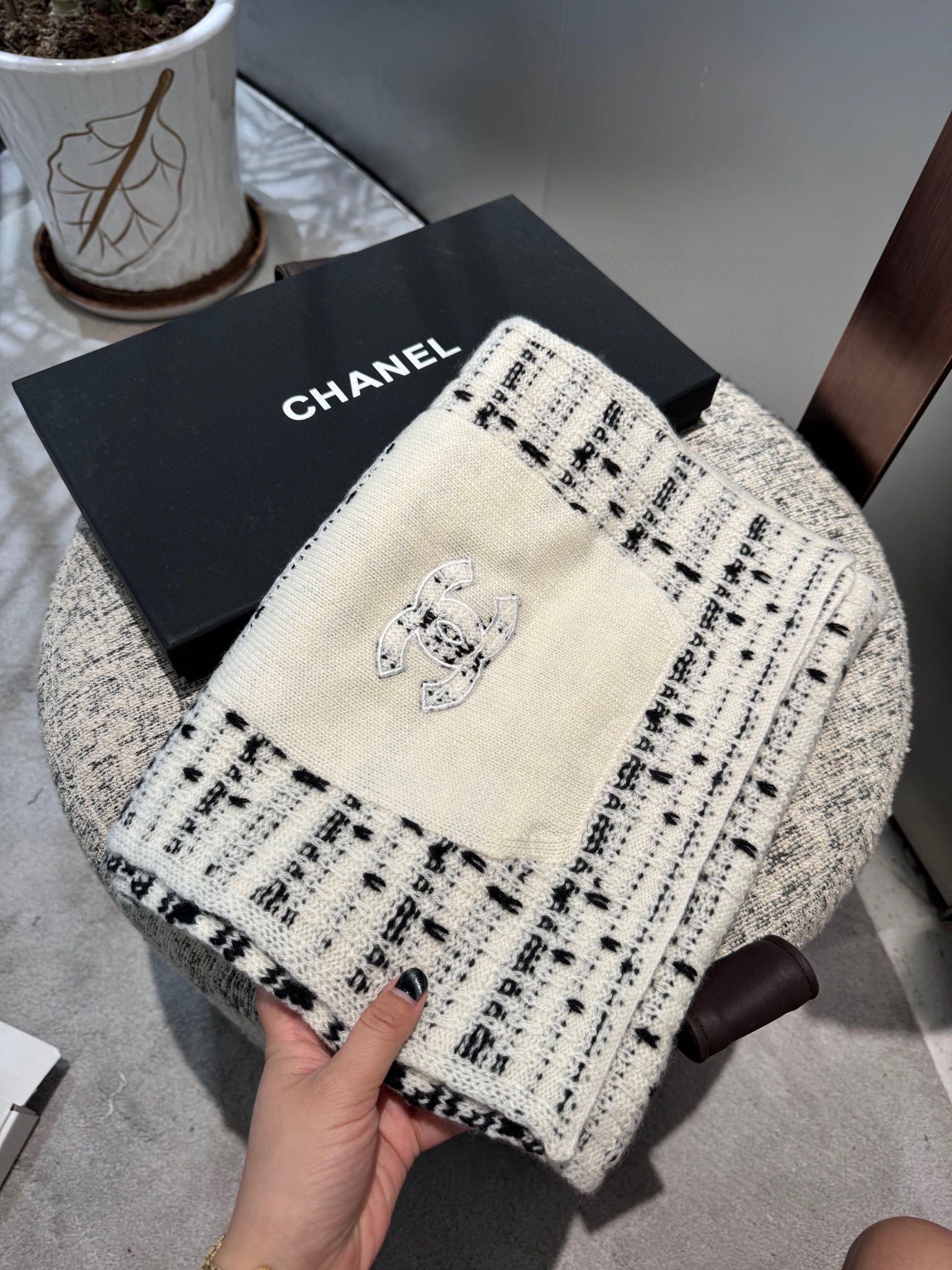 TOP Chanel Cashmere Scarf 30*180cm