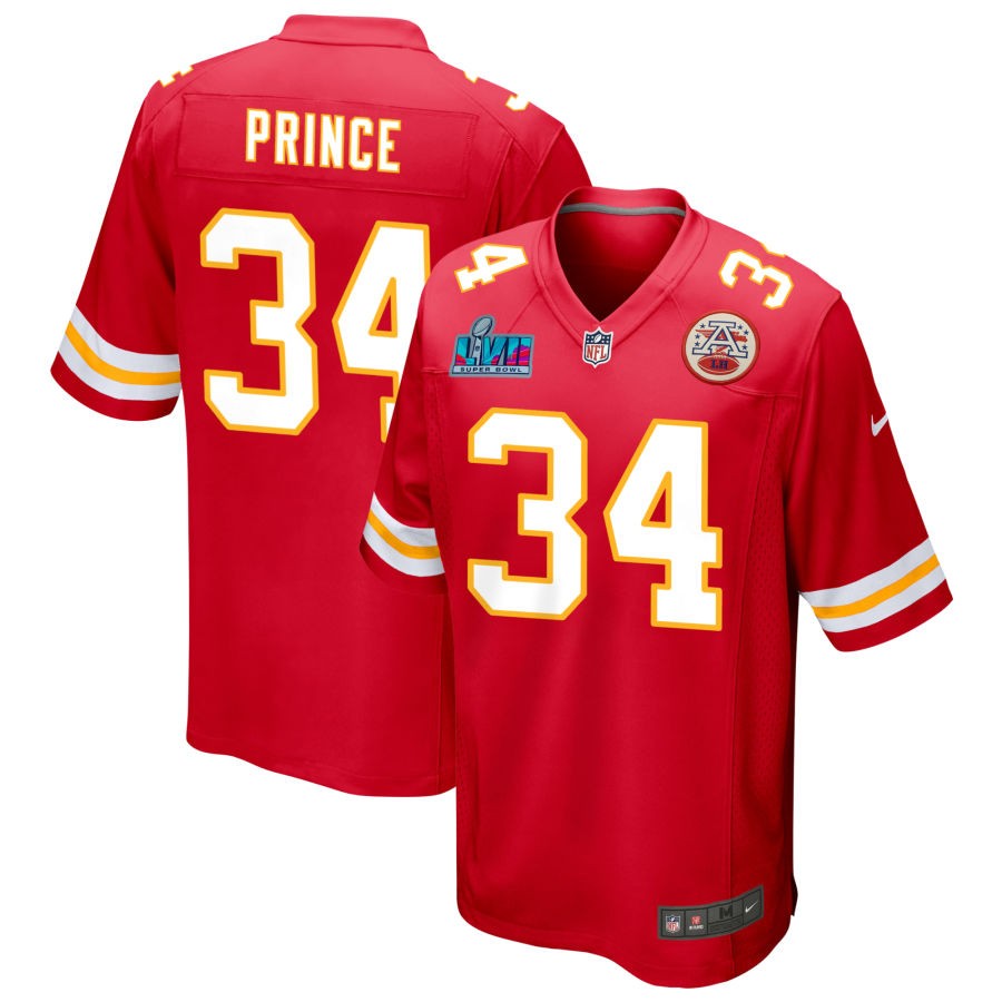 Deneric Prince Kansas City Chiefs  Super Bowl LVII Game Jersey - Red