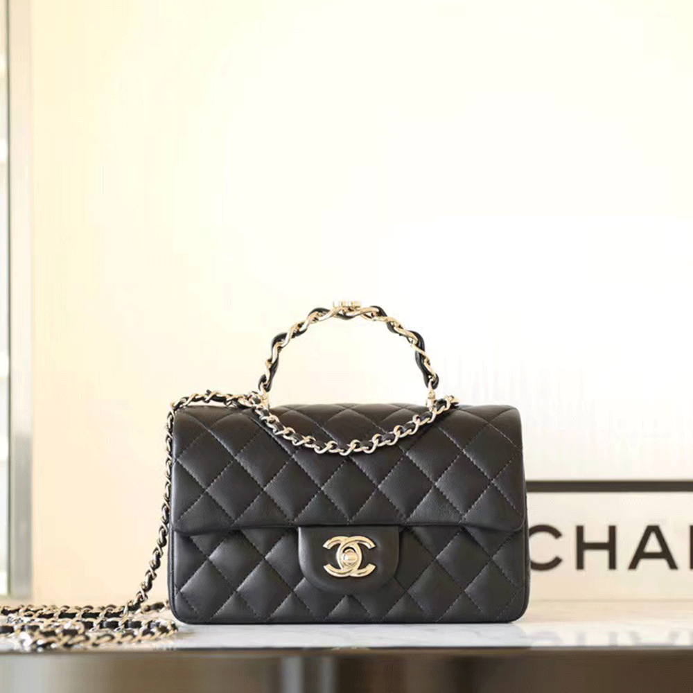 Chanel   bag with handle and flap bags （Replica）