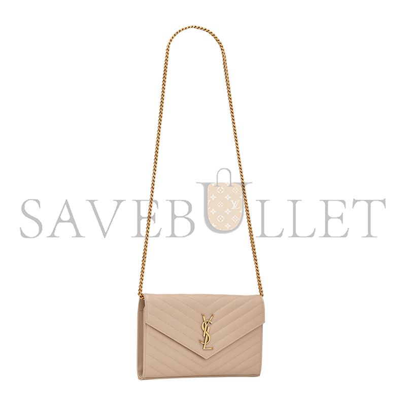 YSL CASSANDRE MATELASSÉ IN GRAIN DE POUDRE EMBOSSED LEATHER 377828 (22.5*14*4cm)